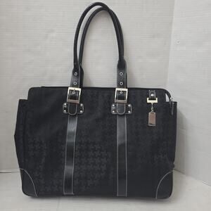 Black Tote Bag Things Remembered Personalized Houndstooth Clean Monogrammed